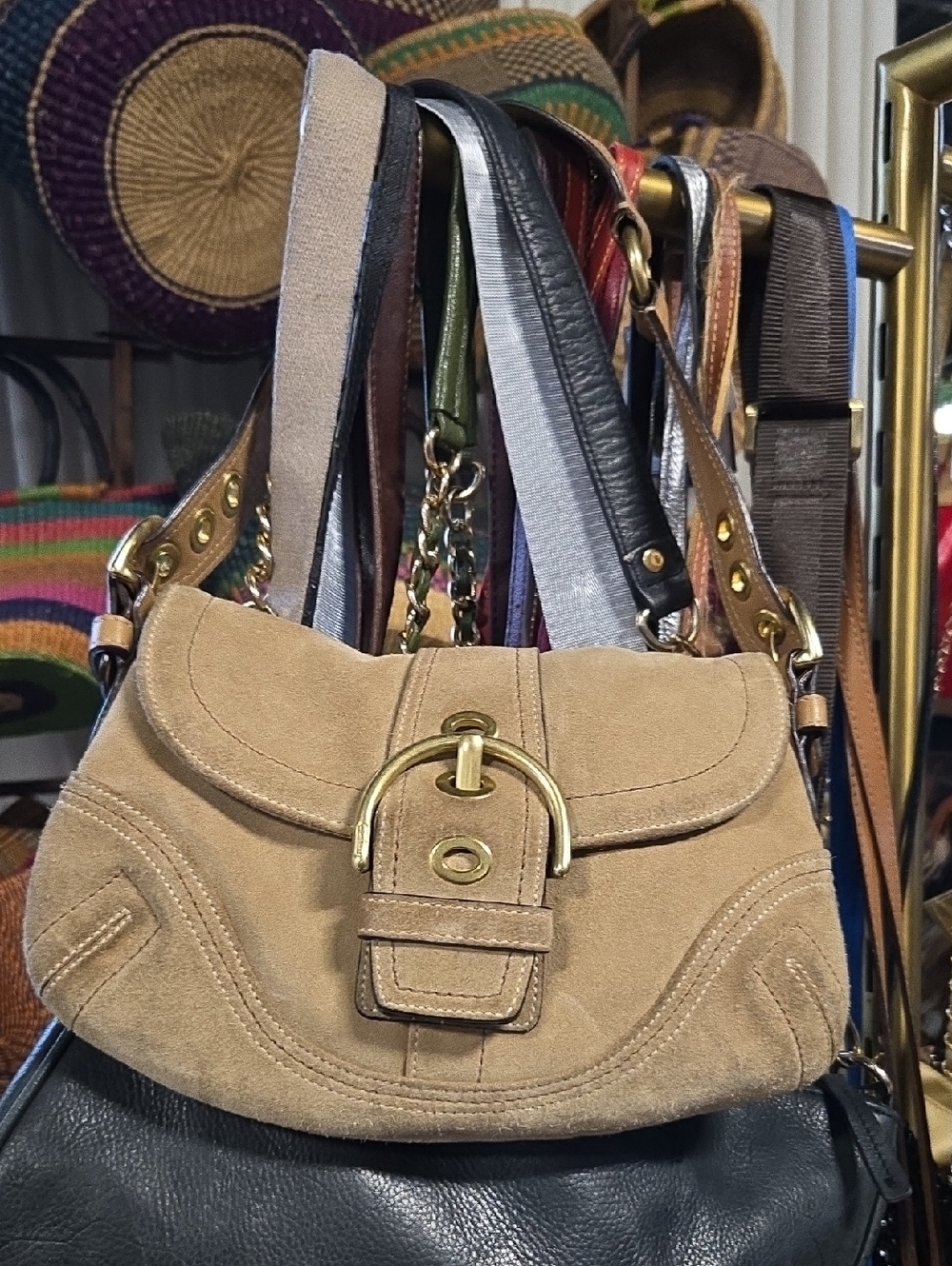Rare Y2K Vintage Coach - Tan Suede.